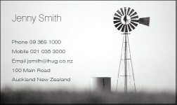 Business Card Design 529 for the Farming Industry.