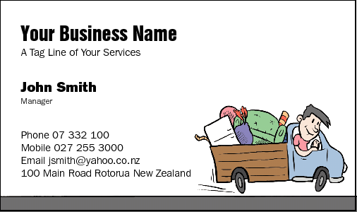 Business Card Design 35 for the Rubbish Removal Industry.