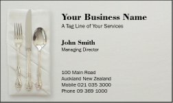Business Card Design 38 for the Catering Industry.