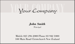 Business Card Design 343 for the Insurance Industry.