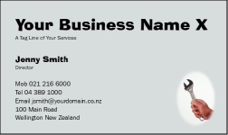 Business Card Design 182 for the Mechanical Industry.