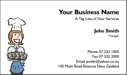 Business Card Design 43 for the Catering Industry.