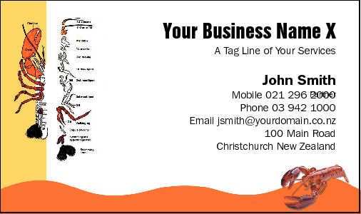 Business Card Design 433 for the Take Away Industry.