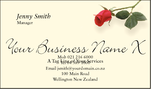 Business Card Design 368 for the Beauty & Health Industry.