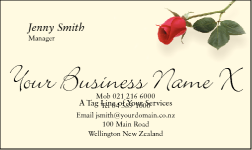 Business Card Design 368 for the Floristry Industry.