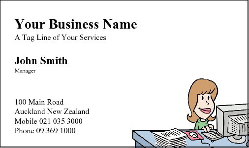 Business Card Design 23 for the Secretarial Industry.