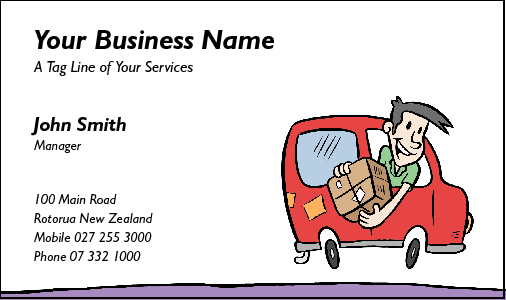 Business Card Design 193 for the Courier Industry.