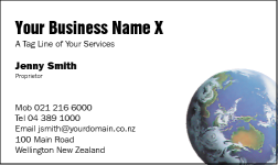 Business Card Design 93 for the Travel Industry.