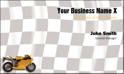 Business Card Design 836 for the Mechanical Industry.