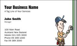 Business Card Design 31 for the Handyman Industry.