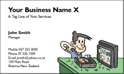 Business Card Design 198 for the Computer Repair Industry.