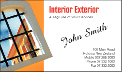 Business Card Design 549 for the Painting Industry.