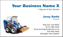 Business Card Design 546 for the Earthmoving Industry.